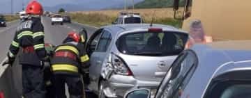 Accident pe DN1, la Bănești