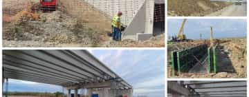 Noutăți de pe șantierul primului lot al autostrăzii Dumbrava - Buzău, din zona nodului cu A3