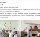 Un edil din Prahova se laudă că e pregătit pentru noul an școlar, dar scrie ”v-om” și pune virgulă între subiect și predicat!