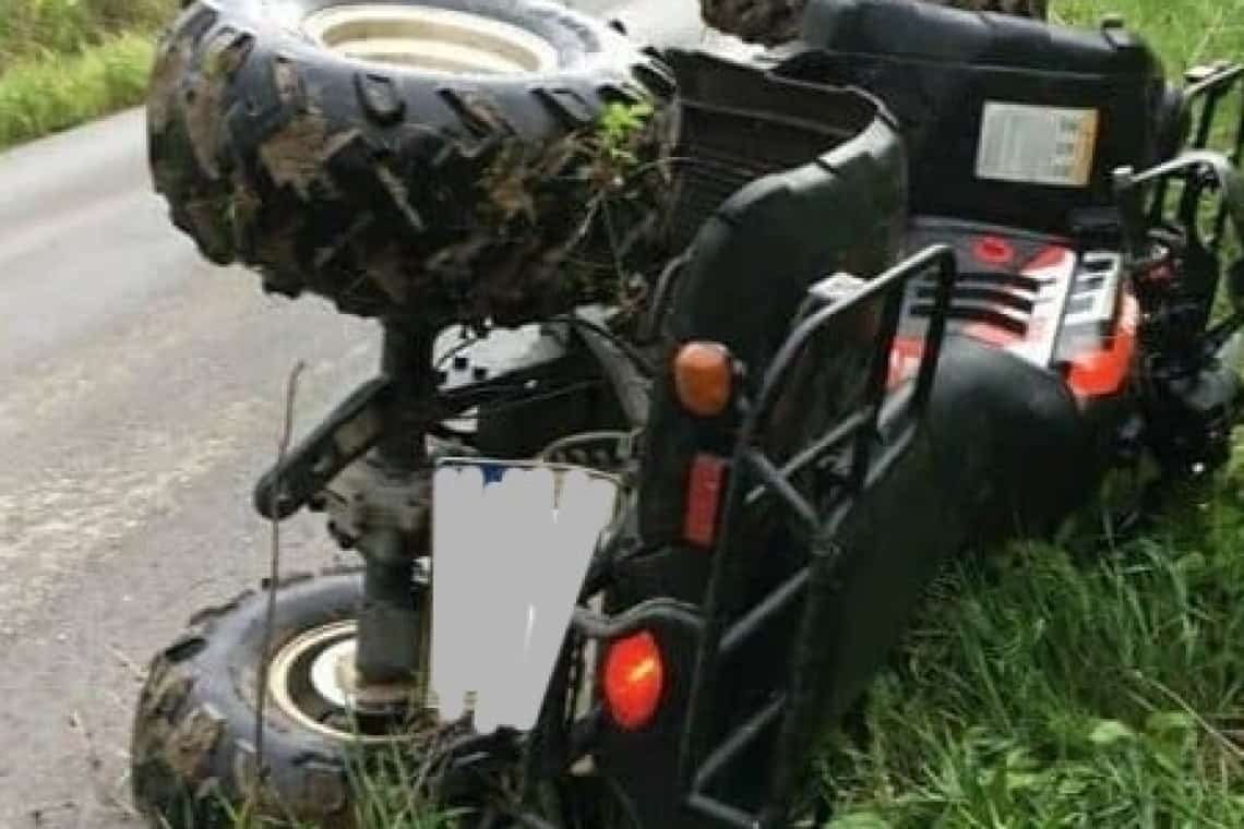 Un bărbat de 67 de ani s-a răsturnat cu ATV-ul pe o stradă din Câmpina