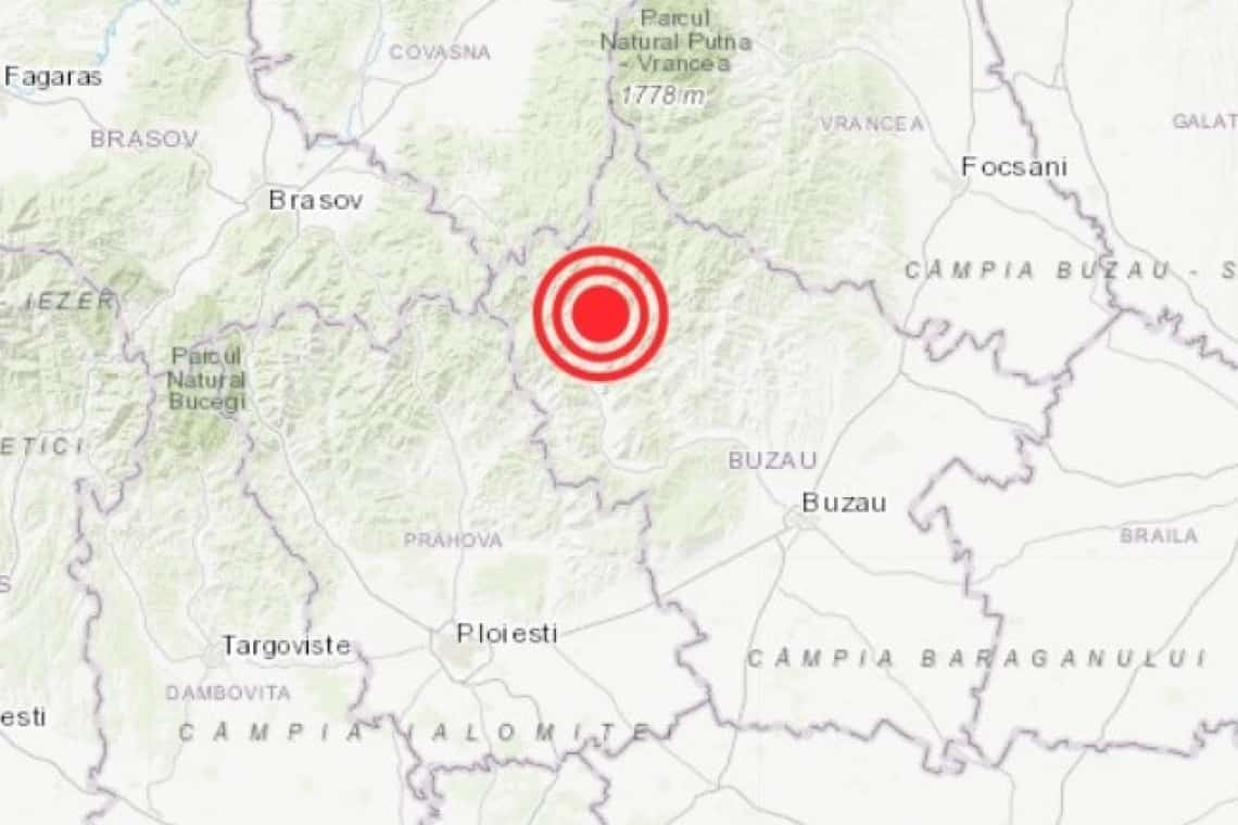 Seismul produs miercuri dimineață în zona Vrancea, simțit în localități din Prahova