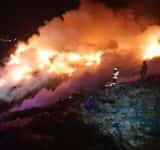 ISU Prahova a emis mesaj RO-Alert privind incendiul de la groapa de gunoi din Boldești-Scăeni