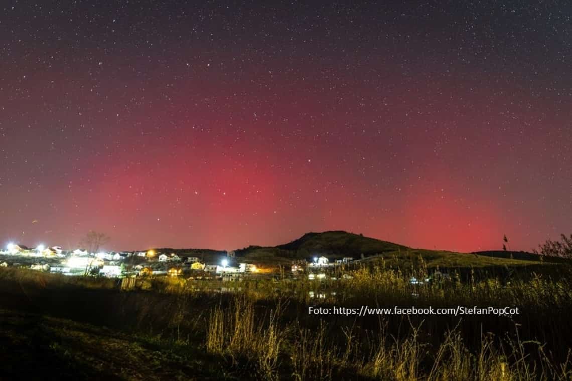 Cercetătorii români explică ”aurora boreală” vizibilă nopțile trecute și în România