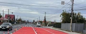 Covoare roșii antiderapante, pe DN1, la Bănești