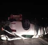 Șoferul autoturismului care s-a răsturnat pe DN72, noaptea trecută, era băut