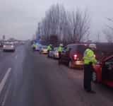 Acțiune a polițiștilor de la Rutieră, în zona comunei Brazi
