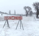 Drumuri naționale cu circulația închisă din cauza viscolului