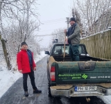 La Tătaru, a intrat în acțiune echipa de deszăpezire, condusă de primarul Ionuț Popa! 