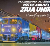 ”Trenul Unirii” va opri miercuri, 24 ianuarie, în gările Ploiești Sud și Mizil. Locomotiva va purta culorile drapelului național