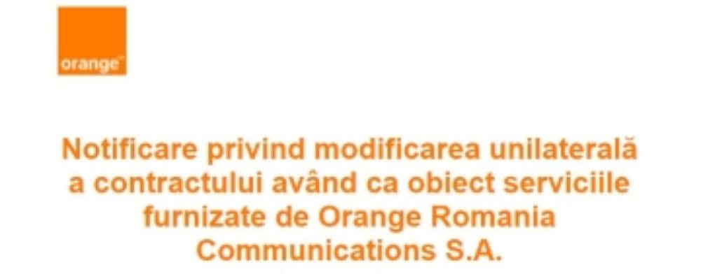 Ești abonat al serviciilor fixe de la Orange Romania Communications S.A.? De la 1 aprilie crește semnificativ valoarea facturilor!