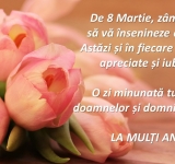 La mulți ani, doamnelor și domnișoarelor!