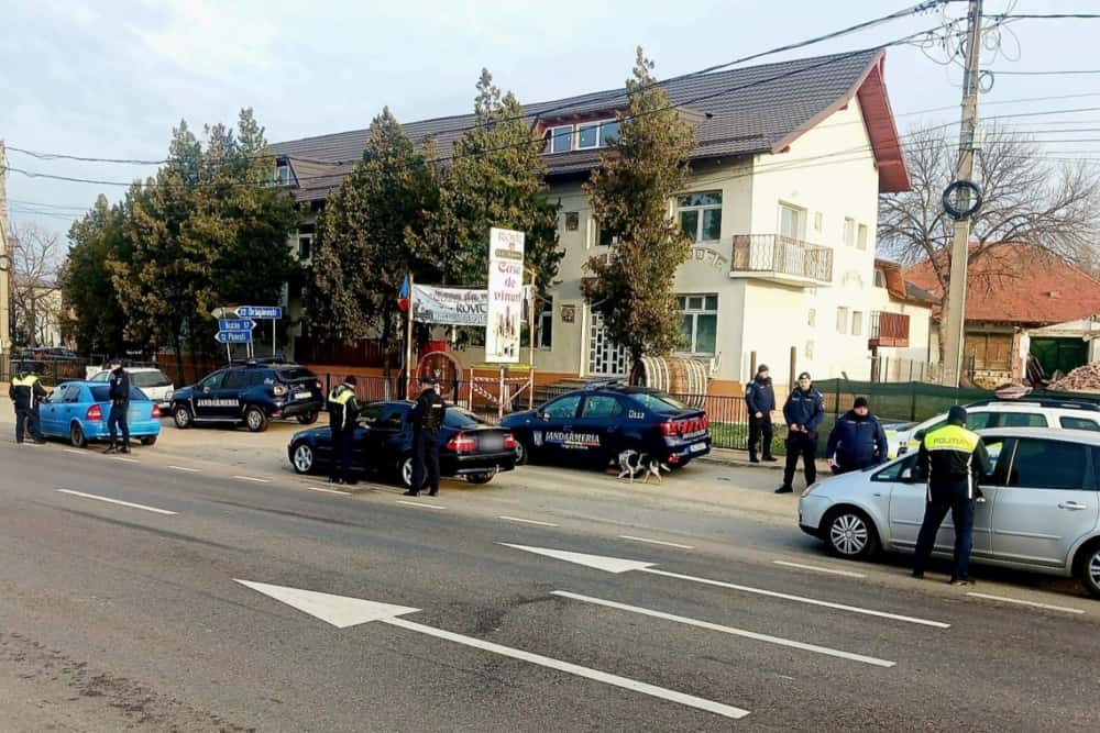 Acțiune rutieră în desfășurare pe DN 1 B, la Valea Călugărească