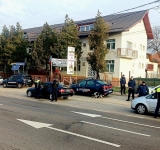 Acțiune rutieră în desfășurare pe DN 1 B, la Valea Călugărească