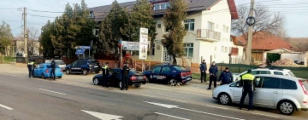 Acțiune rutieră în desfășurare pe DN 1 B, la Valea Călugărească