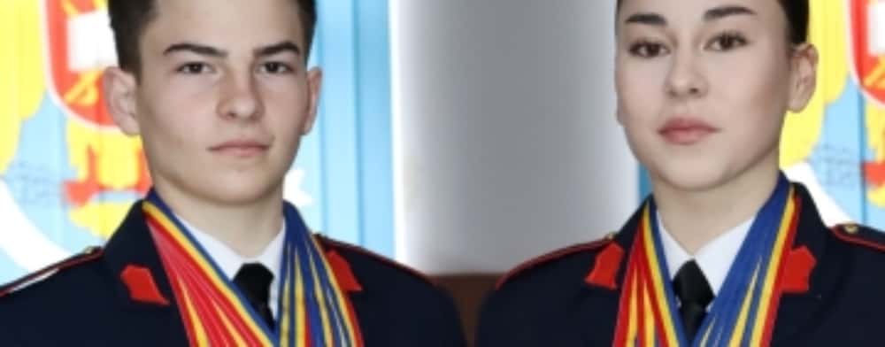 Iulia și Dragoș, gemenii de aur ai Colegiului Militar "Dimitrie Cantemir" din Breaza!