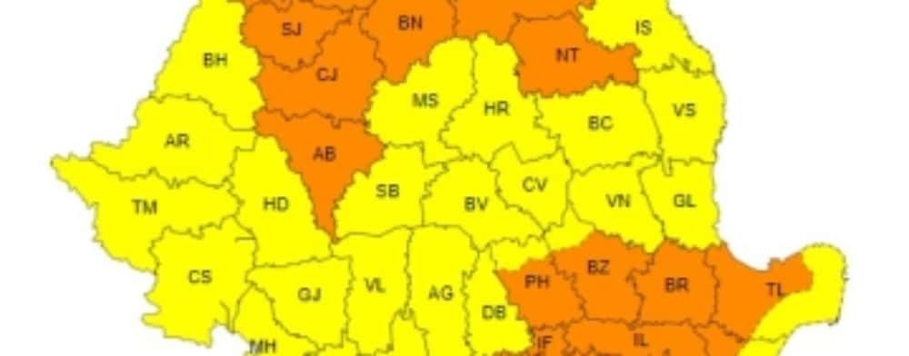 Marți, aproape toată Prahova va fi sub cod portocaliu de vânt puternic