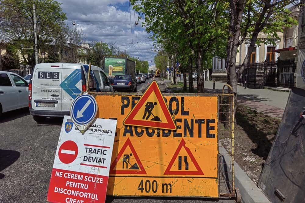 Trafic restricționat pe Bulevardul Independenței din Ploiești. De luni, 8 aprilie, se închide circulația pe tronsonul Radu Stanian - Muzeul de Artă