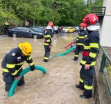 Inundații în Sinaia, în a doua zi de Paște