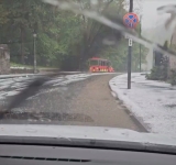După inundațiile din a doua zi de Paște, furtună cu grindină la Sinaia!