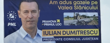 Minciuna merge mai departe! Dumitrescu și-a montat panouri electorale cu mesajul: ”Am adus gaze pe Valea Slănicului!”/ Consilierul județean Rareș Enescu a răbufnit: ”Care gaze?”