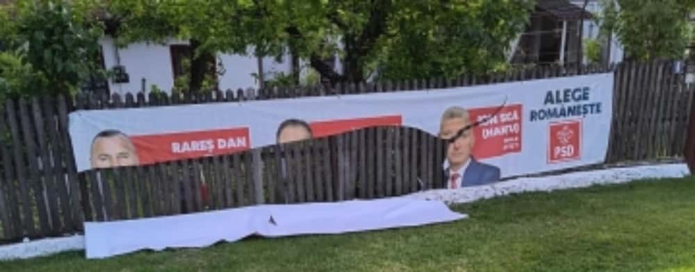 Polițist local din comuna Bălțești, reținut pentru distrugerea unor afișe electorale. La Bălțești, primarul penal PNL ține cu dinții de fotoliul de edil