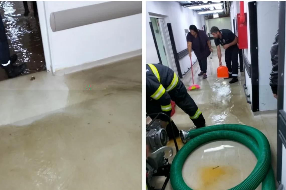 Inundații în Spitalul Județean de Urgență Ploiești, după ploaia torențială de miercuri!