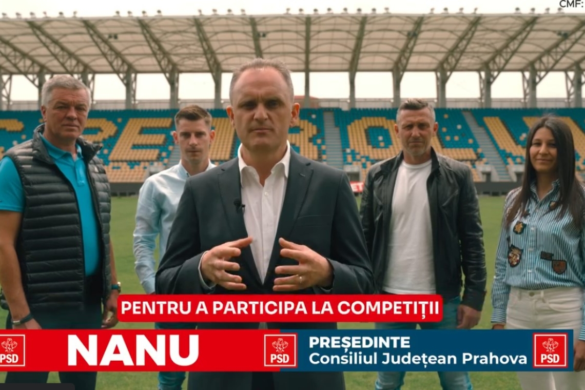 Complex Sportiv la Tătărani, principalul obiectiv al candidatului social-democrat Virgiliu Daniel Nanu pentru domeniul sportiv