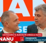Marcel Ciolacu: Categoric îl susțin pe Virgiliu Nanu, care a dovedit profesionalism în administrație, omul care poate strânge în jurul lui o echipă!