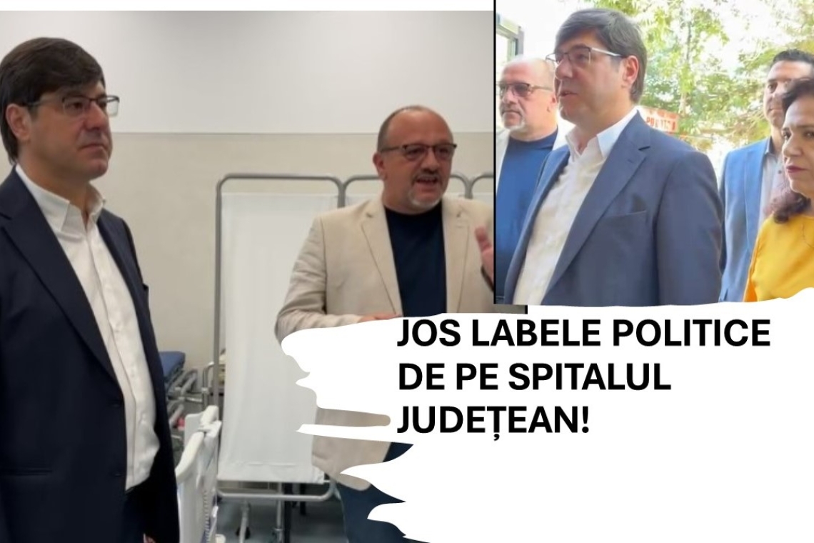 PNL folosește Unitatea de Primiri Urgențe a Spitalului Județean pentru propagandă politică. Ziariștii incomozi nu au fost invitați la prezentarea investiției!