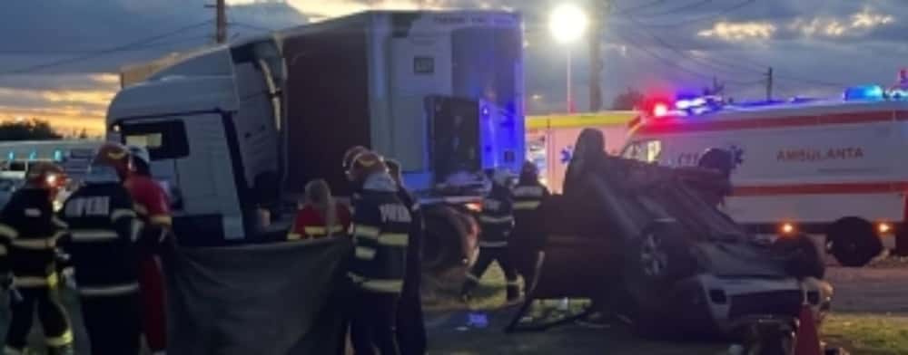 Un copilaș de 4 luni, printre răniții în accidentul produs pe DN 72, la Brătășanca 