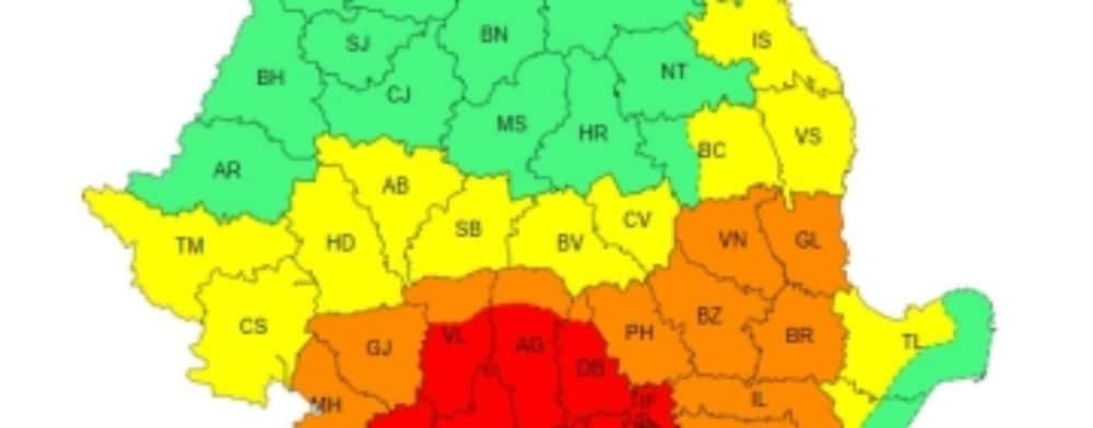 Zile de foc în sudul României. Sâmbătă și duminică va fi Cod roșu de caniculă