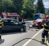Doi șoferi au ajuns la spital, după un accident produs pe DN1, la Sinaia