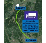 Se ridică restricțiile de tonaj pe DN1, între Ploiești și Brașov, pe perioada lucrărilor de pe Valea Oltului