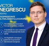 Românul Victor Negrescu, în cursa pentru funcția de vicepreședinte al Parlamentului European. ”Un pas înainte pentru o Românie puternică în UE”
