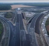 Imagini video spectaculoase cu nodul de la Dumbrava dintre autostrăzile A3 și A7