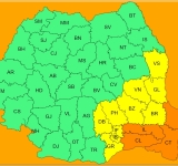 Prahova, sub COD GALBEN de ploi torențiale și vijelii, posibil și grindină