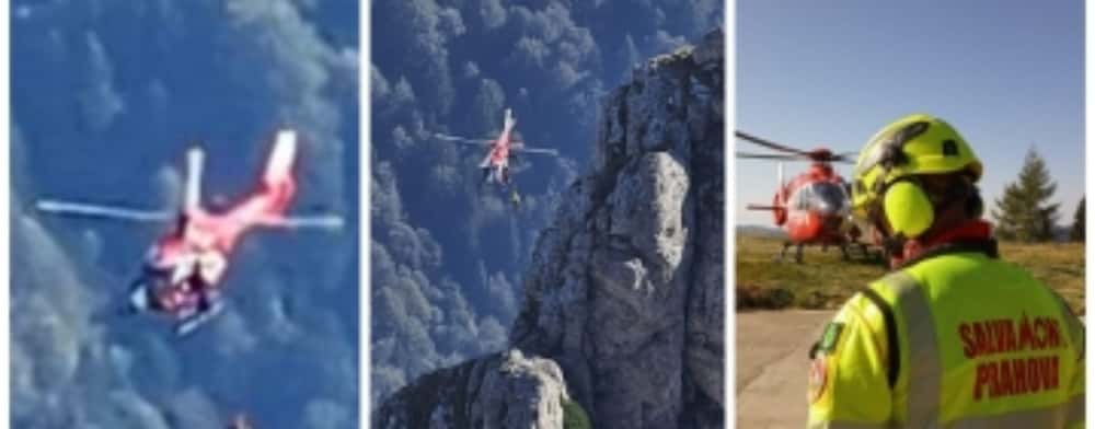 Doi turiști blocați peste noapte în Bucegi au fost recuperați de salvamontiști, cu ajutorul unui elicopter