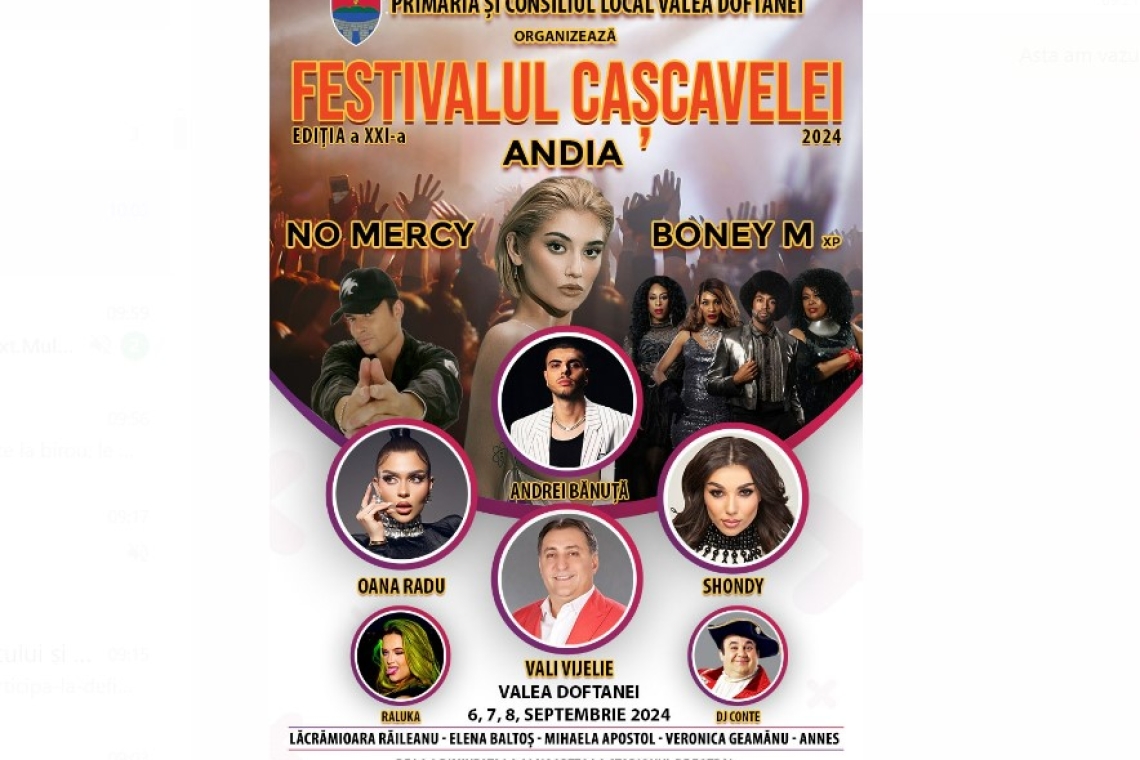 Unde mergem la final de săptămână/ ”Festivalul Cașcavelei” la Valea Doftanei: produse tradiționale, muzică și focuri de artificii