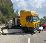 UPDATE/ Trafic blocat complet pe DN 1, în zona Nistorești