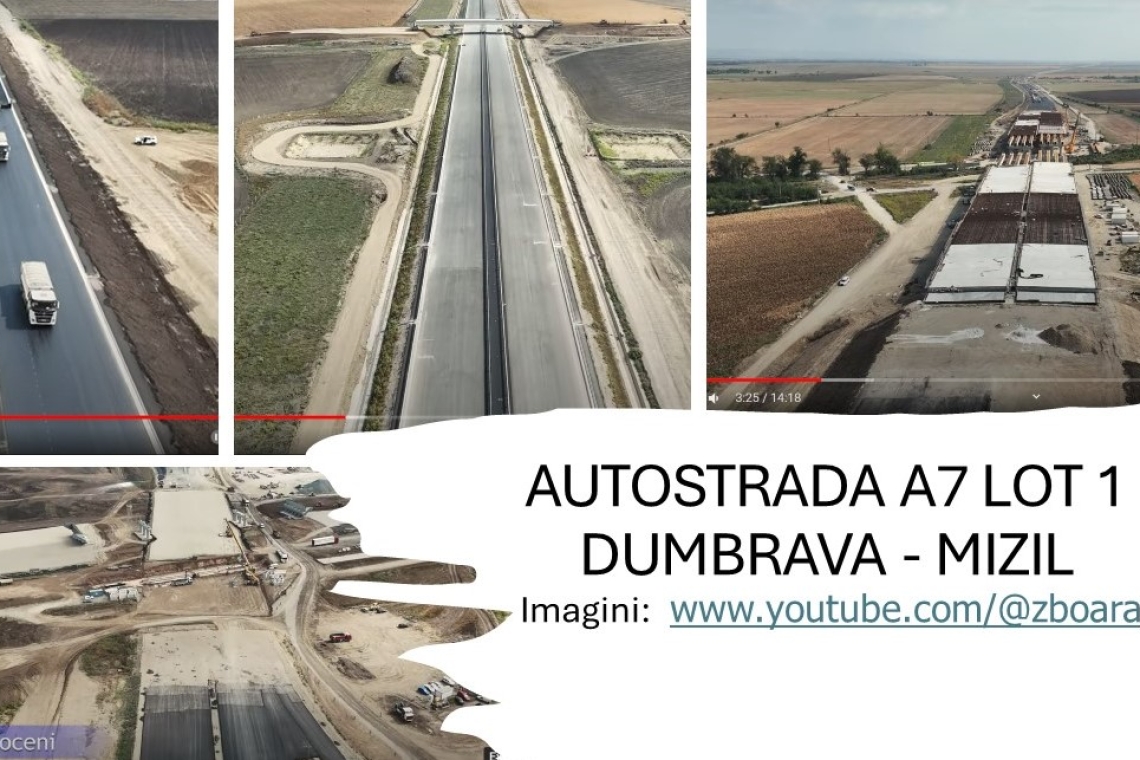 Vor fi gata în octombrie loturile 1 și 2 ale Autostrăzii Moldovei? Cele mai noi filmări cu drona de pe șantierele din Prahova!