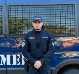Jandarmul Robert Mustață, de la Gruparea Mobilă Ploiești, se pregătește pentru Campionatul European Police Fire Games din Portugalia