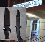 Adolescent prins de jandarmi cu un cuțit de vânătoare asupra sa, în zona Sălii Sporturilor din Ploiești