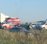 Trei autoturisme au fost implicate într-un accident, în Strejnicu