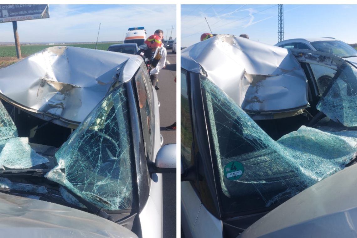 Trei autovehicule, implicate într-un accident produs pe DN1, în zona Băicoi