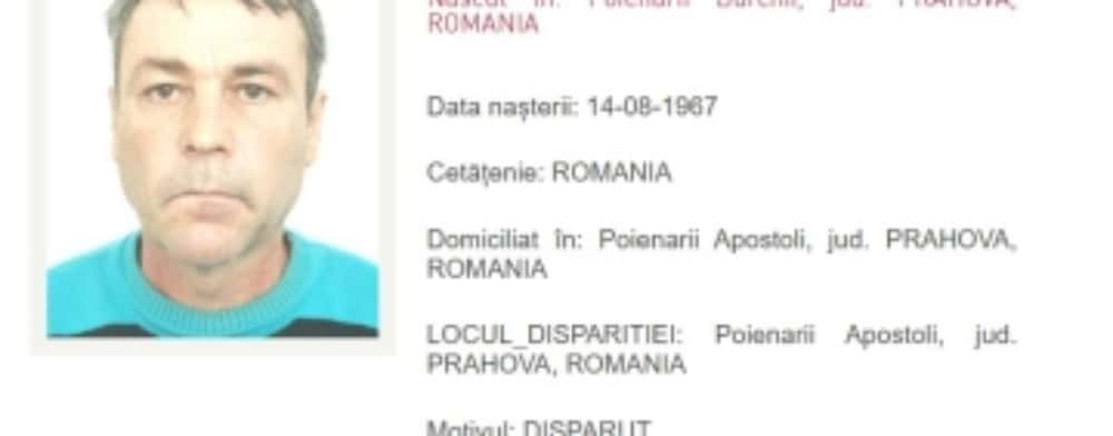 UPDATE/ Un bărbat din Gorgota, dat dispărut de fratele său. Dacă l-ați văzut, sunați la 112!