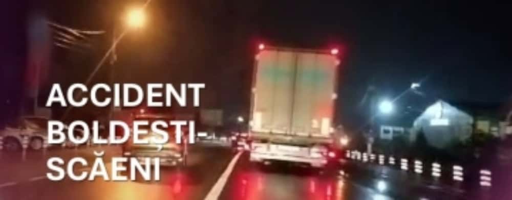 Coliziune între un TIR și o autoutilitară, pe DN1A, în Boldești-Scăeni
