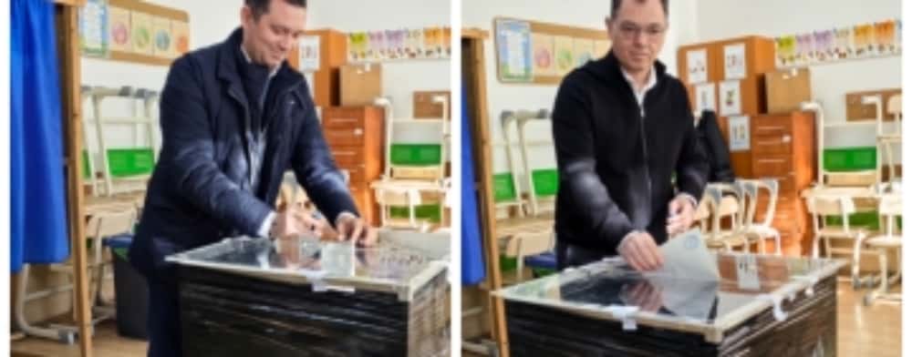 Parlamentarii Bogdan Toader și Radu Oprea au votat la Școala George Coșbuc din Ploiești
