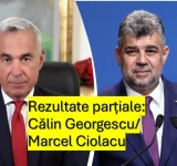 Rezultate parțiale, la 99,65% dintre secțiile de votare: Georgescu și Ciolacu, pe primele două locuri. La mică distanță - Elena Lasconi
