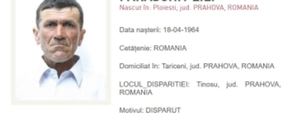 Un bărbat surdo-mut din Șirna a fost dat dispărut. Dacă l-ați văzut, sunați la 112