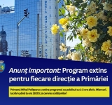 Program prelungit cu publicul la Primăria Ploiești